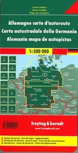 Allemagne carte d'autoroute. 1/500 000