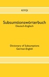 Nazim Kiygi - Subsumtionswörterbuch Deutsch-Englisch.