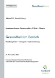 Gabriele Dostal et Horst Kunhardt - Gesundheit im Betrieb - Handlungsfelder - Lösungen - Implementierung.