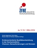 Gerda Hagenauer et Doris Ittner - Evidenzorientierte Qualitätsentwicklung in der Hochschullehre - Chancen, Herausforderungen und Grenzen.