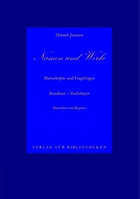 Hinrich Jantzen - Namen und Werke.