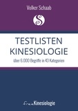 Volker Schaab - Testlisten Kinesiologie - über 6.000  Begriffe in 43 Kategorien.