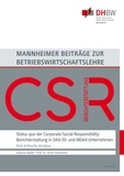 Johanna Müller et Ulrich Harbrücker - Status quo der Corporate-Social-Responsibility-Berichterstattung in DAX-30- und MDAX-Unternehmen - Ergebnisse einer empirischen Analyse.