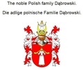 Werner Zurek - The noble Polish family Dabrowski. Die adlige polnische Familie Dabrowski..