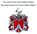 Werner Zurek - The noble Polish family Babka (Babk). Die adlige polnische Familie Babka (Babk)..