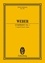 Carl maria von Weber - Eulenburg Miniature Scores  : Symphonie No. 1 Ut majeur - JV 50. orchestra. Partition d'étude..