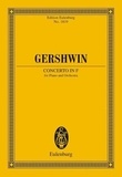 George Gershwin - Eulenburg Miniature Scores  : Concerto in F - piano and orchestra. Partition d'étude..
