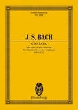 Johann sebastian Bach - Eulenburg Miniature Scores  : Cantate No. 212 - Mer hahn en neue Oberkeet. BWV 212. 2 solo parts, choir and chamber orchestra. Partition d'étude..