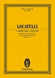 Pietro antonio Locatelli - Eulenburg Miniature Scores Vol. 3 : L'Arte del Violino - Concertos n° 9-12. Vol. 3. op. 3. violin and orchestra. Partition d'étude..