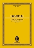 Pietro antonio Locatelli - Eulenburg Miniature Scores Vol. 3 : Concertos - 9-12. Vol. 3. op. 1. 4 solo parts and orchestra. Partition d'étude..