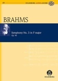 Johannes Brahms - Symphonie No. 3 Fa majeur - op. 90. orchestra. Partition d'étude..