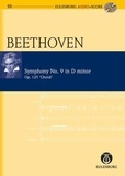 Ludwig van Beethoven - Symphonie - "Choral". op. 125. 4 solo parts, mixed choir and orchestra. Partition d'étude..