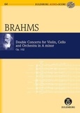Johannes Brahms - Concerto pour violon, violoncelle et orchestre en la mineur - op. 102. violin, cello and orchestra. Partition d'étude..