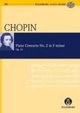Frédéric Chopin - Concerto pour piano n° 2  en fa mineur - op. 21. piano and orchestra. Partition d'étude..