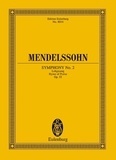 Bartholdy félix Mendelssohn - Eulenburg Miniature Scores  : Symphonie No. 2 Si bémol majeur - Lobgesang. op. 52. soloists, mixed choir and orchestra. Partition d'étude..