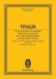 Antonio Vivaldi - Eulenburg Miniature Scores  : Les Quattre Saisons - "Le Printemps" Mi majeur. op. 8/1. RV 269 / PV 241. violin, strings and basso continuo. Partition d'étude..