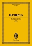 Ludwig van Beethoven - Eulenburg Miniature Scores  : Symphonie n° 3 en mi bémol majeur - "Héroique" ("Eroica"). op. 55. orchestra. Partition d'étude..