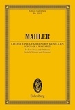Gustav Mahler - Lieder eines fahrenden gesellen, tiefe stimme und orchester partitur.