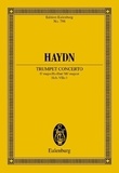 Joseph Haydn - Eulenburg Miniature Scores  : Concert Mib majeur - Hob. VIIe: 1. trumpet and orchestra. Partition d'étude..
