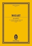 Wolfgang Amadeus Mozart - Eulenburg Miniature Scores  : Quatuor à cordes Ré mineur - KV 421. string quartet. Partition d'étude..