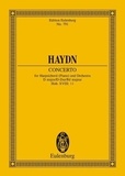 Joseph Haydn - Eulenburg Miniature Scores  : Concert Ré majeur - Hob. XVIII: 11. harpsichord (piano) and orchestra. Partition d'étude..