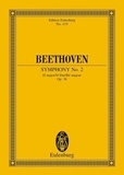Ludwig van Beethoven - Eulenburg Miniature Scores  : Symphonie No. 2 Ré majeur - op. 36. orchestra. Partition d'étude..