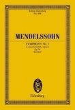 Bartholdy félix Mendelssohn - Eulenburg Miniature Scores  : Symphonie No. 3 La mineur - "Schottische". op. 56. orchestra. Partition d'étude..