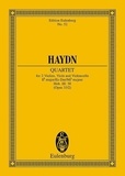 Joseph Haydn - Eulenburg Miniature Scores  : Quatour à cordes Mib majeur - Russisches / Jungfern-Quartett Nr. 2. op. 33/2. Hob. III: 38. string quartet. Partition d'étude..