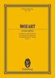 Wolfgang Amadeus Mozart - Eulenburg Miniature Scores  : Concert Si bémol majeur - KV 191. bassoon and orchestra. Partition d'étude..