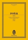 Antonín Dvořák - Eulenburg Miniature Scores  : Trio avec piano Mi mineur - "Dumky". op. 90. B 166. piano trio. Partition d'étude..