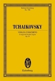 Piotr i. Tchaikovski - Eulenburg Miniature Scores  : Violin Concerto - op. 35. CW 54. violin and orchestra. Partition d'étude..
