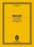 Wolfgang Amadeus Mozart - Eulenburg Miniature Scores  : Piano Concerto No. 19 Fa majeur - Coronation I / Cadences du compositeur. KV 459. piano and orchestra. Partition d'étude..