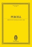 Henry Purcell - Eulenburg Miniature Scores  : Ode à sainte Cécile 1692 - Urtext. Z 328. mixed choir (SATB/SATB), soloists (SATB) and orchestra. Partition d'étude..
