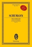 Robert Schumann - Eulenburg Miniature Scores  : Neujahrslied (Chant de la nouvelle année) - op. 144. choir and orchestra. Partition d'étude..