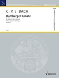 Carl Philipp Emanuel Bach - Edition Schott  : Hamburger Sonata G Major - Wq 133. flute and basso continuo (harpsichord/Pianoforte), cello (viola da gamba) ad libitum..