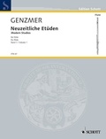 Harald Genzmer - Edition Schott  : Etudes modernes - GeWV 184. flute..