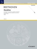 Ludwig van Beethoven - Edition Schott  : Rondino E flat Major - op. posth.. 2 oboes, 2 clarinets, 2 bassoons and 2 horns. Partition..