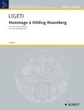 György Ligeti - Edition Schott  : Hommage à Hilding Rosenberg - violin and cello..