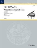 Robert Schumann - Edition Schott  : Andante et variations Si majeur - Edition "urtext" d'après l'Edition complète de Robert Schumann. op. 46. 2 pianos..