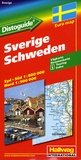  Hallwag International - Suède - Sud 1/800 000 - Nord 1/900 000.