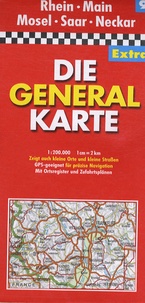  MairDumont - Rhein, Main, Mosel, Saar, Neckar - Die general karte 1/200 000.