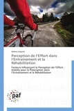 Jérémy Coquart - Perception de leffort dans lentraînement et la réhabilitation.