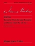 Johannes Brahms - Sonata F minor - Edited from the engraver's copy and original edition. op. 120/1. clarinet (viola) and piano..