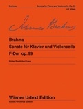 Johannes Brahms - Sonata F major - Edited from autograph and the original edition. op. 99. cello and piano..