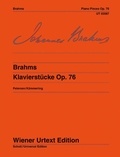 Johannes Brahms - Piano Pieces - with the first version of the Capriccio in F sharp minor. Edition based on Brahms' author's copy of the first printed edition and on the autograph of the F sharp minor Capriccio. op. 76. piano..