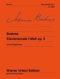 Johannes Brahms - Piano Sonata F Minor - Edited from the sources. op. 5. piano..