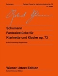 Robert Schumann - Pièces de fantaisie pour clarinette et piano - Edités d'après les sources par Michael Kube. op. 73. clarinet and piano..