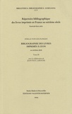 Sybille von Gültlingen - Bibliographie des livres imprimés à Lyon au seizième siècle - Tome 9.