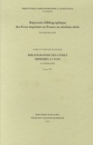 Sybille von Gültlingen - Bibliographie des livres imprimés à Lyon au seizième siècle - Tome 14.