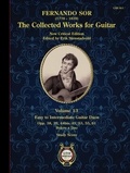 Fernando Sor - Collected Works for Guitar Vol. 13 - Easy to Intermediate Guitar Duos. 2 guitars. Partition d'étude..